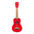 Makala Soprano Ukulele Dolphin Bridge - Red