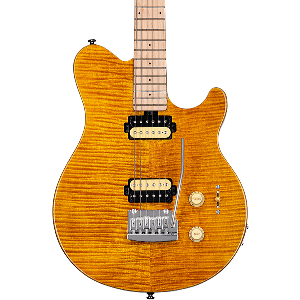 Sterling AX3FM -TGO-M1 Transparent Gold/Flame Maple Top