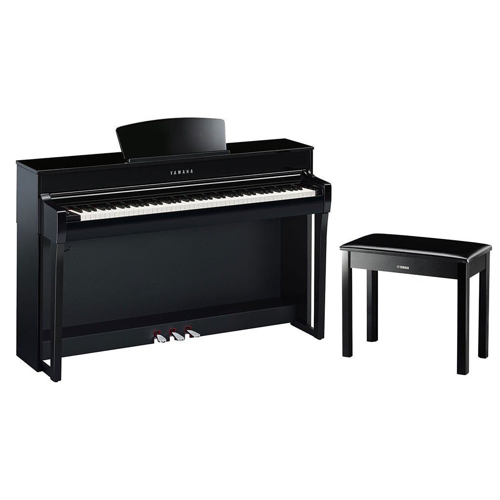 Yamaha CLP735PE Digital Piano with bench - Polished Ebony