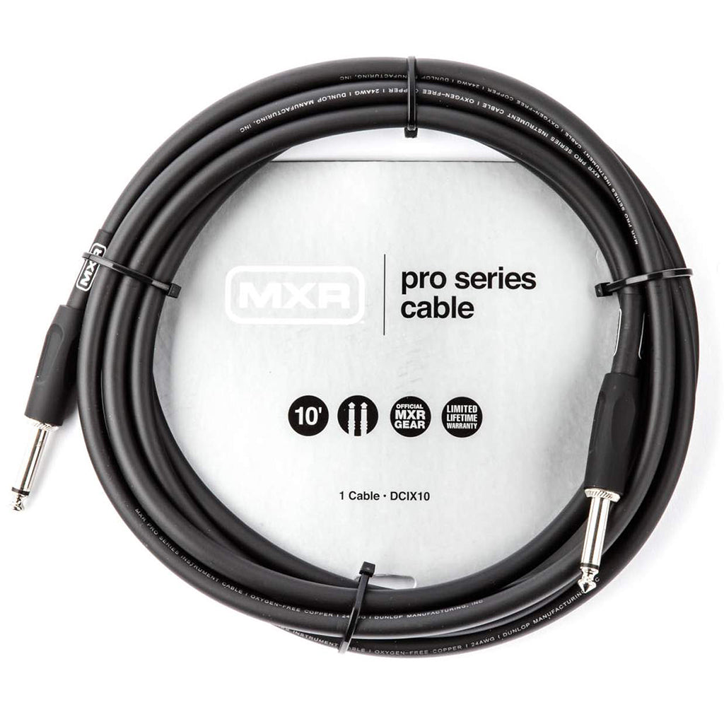 MXR DCIX10 Pro Series Straight to Straight Instrument Cable - 10 foot