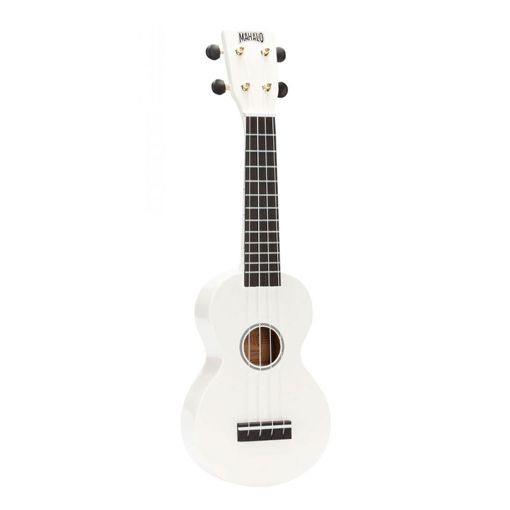 Mahalo Rainbow Soprano Ukulele - White