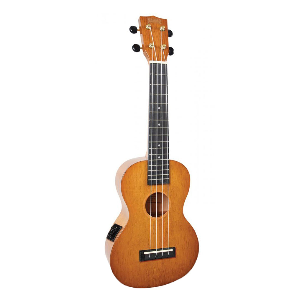 Mahalo Hano Concert Ukulele With Pickup - Vintage Natural Gloss