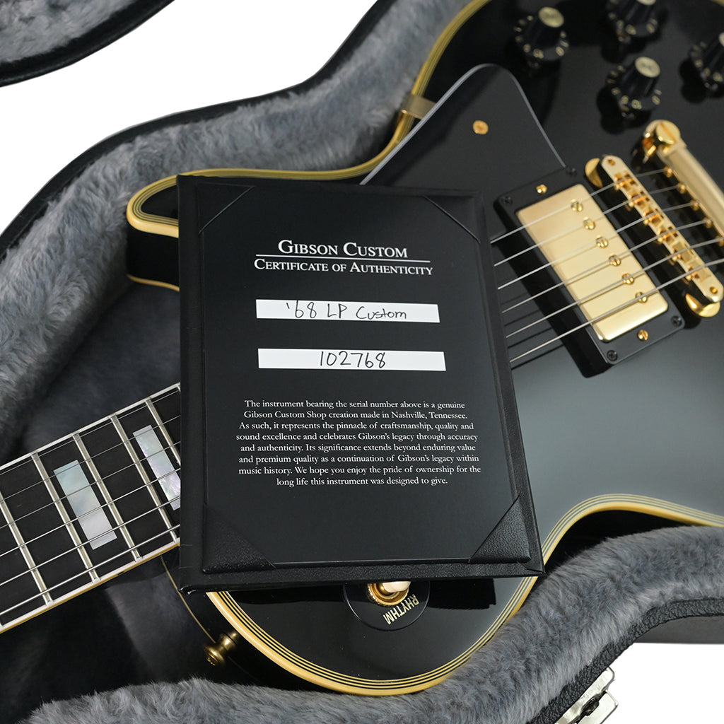Gibson Custom Shop - 1968 Les Paul Custom Re-Issue - Ebony Gloss