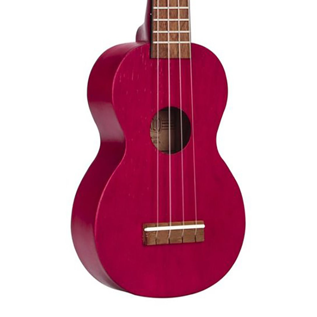 Mahalo Kahiko Soprano Ukulele - Trans Red