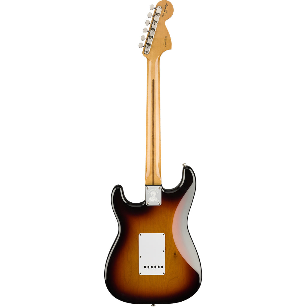 Fender Jimi Hendrix Stratocaster - 3 Tone Sunburst - Maple Neck - Back