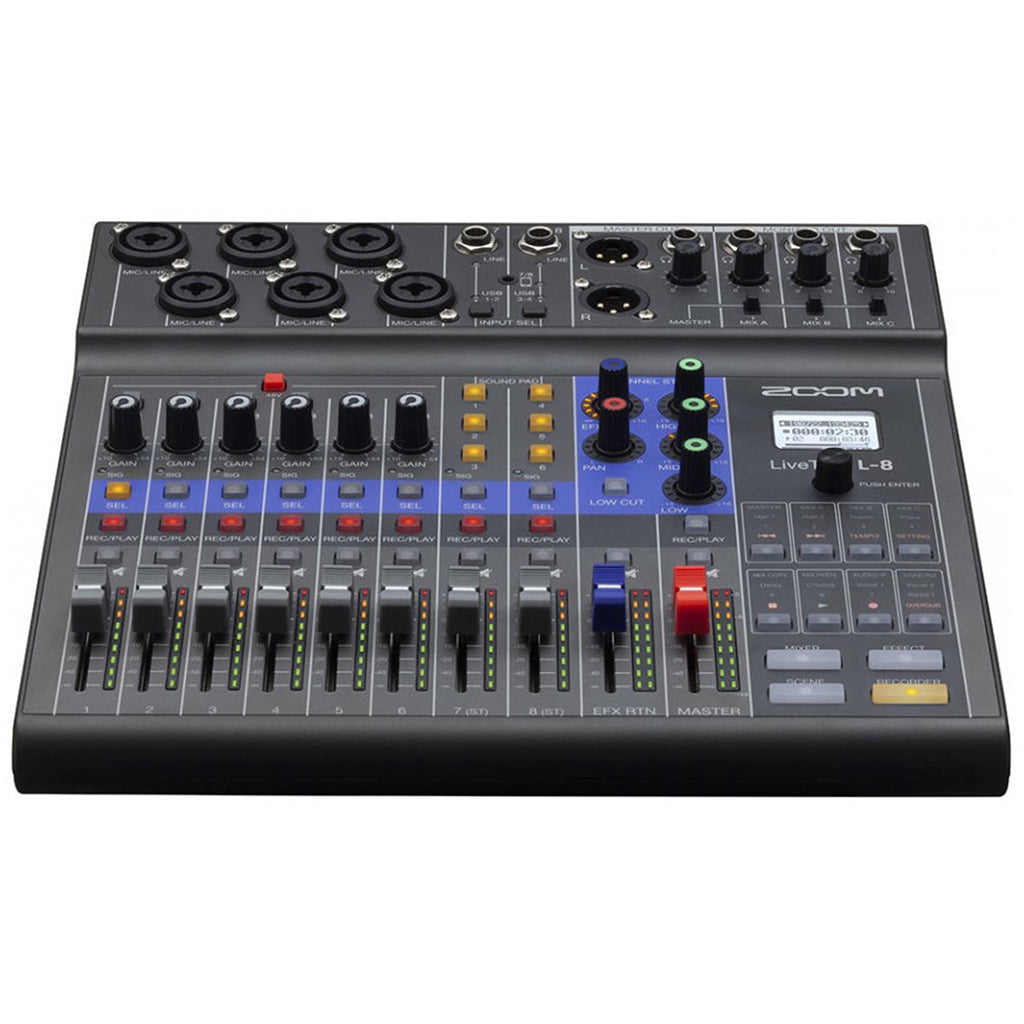 Zoom - LiveTrak L-8 - 8-channel Digital Mixer / Recorder