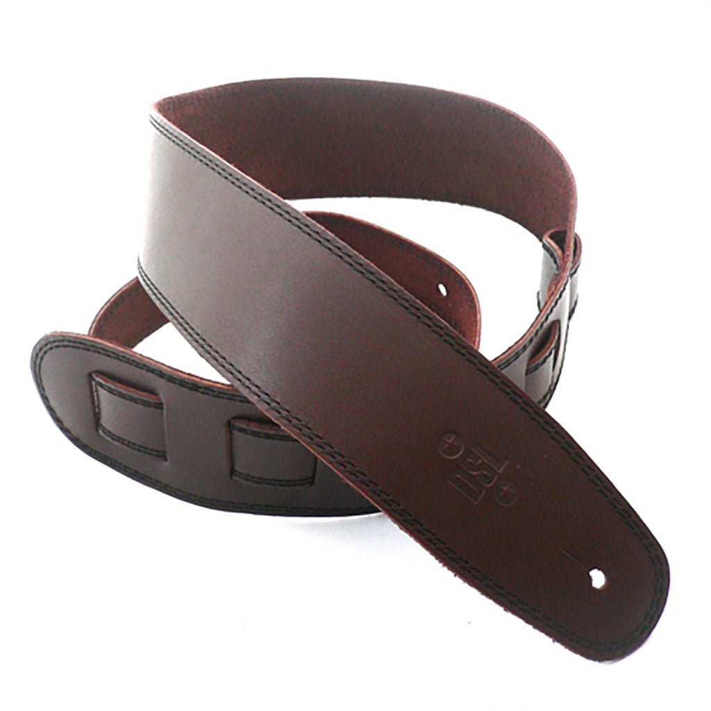 DSL SGE25-17-1 Strap 2.5&quot; Single Ply Brown with Black Stitch