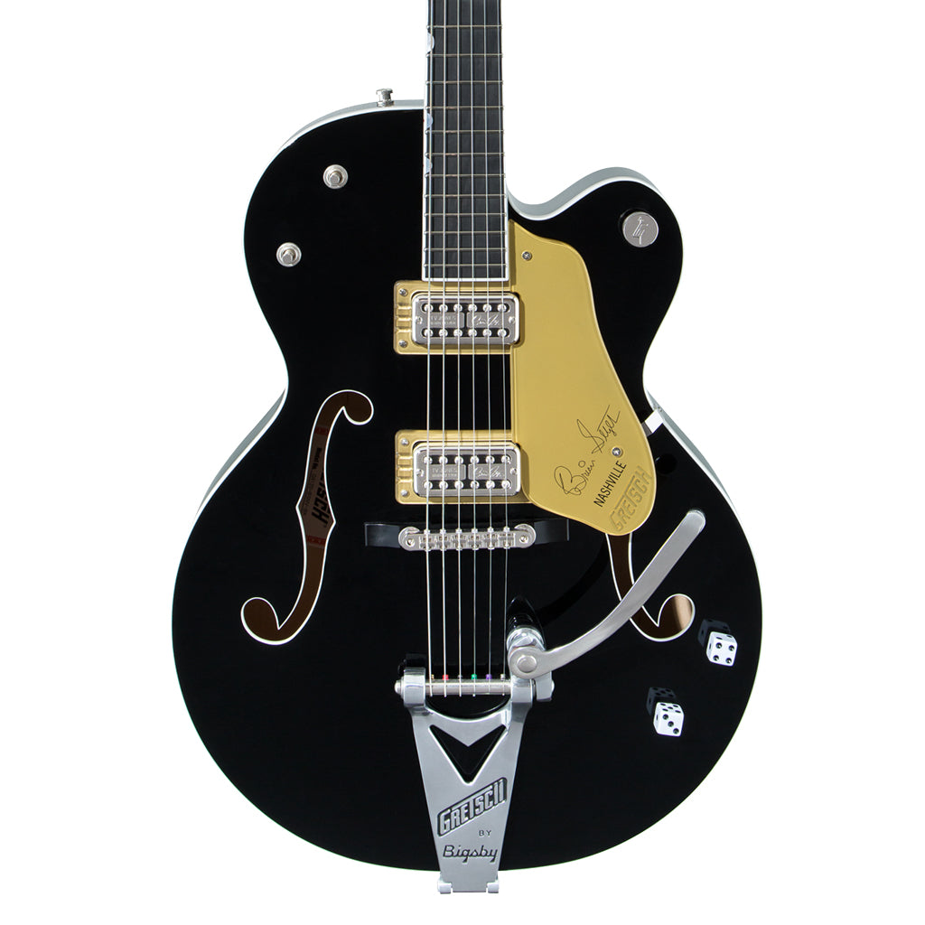 Gretsch G6120T BSNSH Brian Setzer Signature Nashville Hollow Body with Bigsby Ebony Fingerboard Black Lacquer