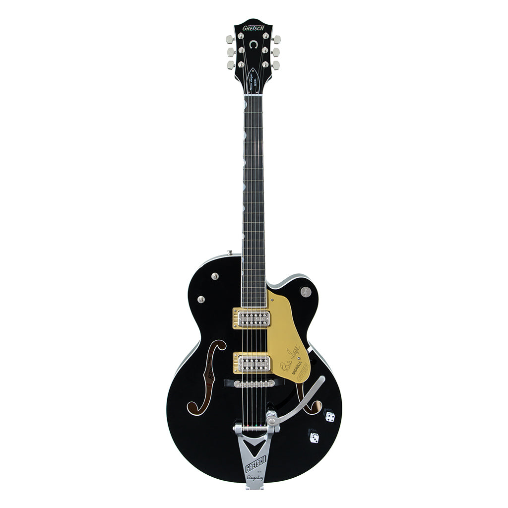 Gretsch G6120T BSNSH Brian Setzer Signature Nashville Hollow Body with Bigsby Ebony Fingerboard Black Lacquer