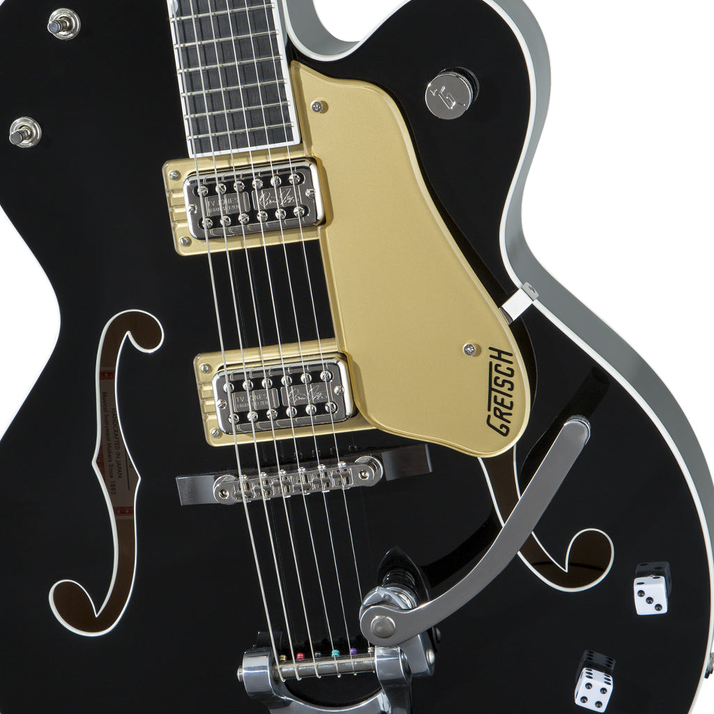 Gretsch G6120T BSNSH Brian Setzer Signature Nashville Hollow Body with Bigsby Ebony Fingerboard Black Lacquer