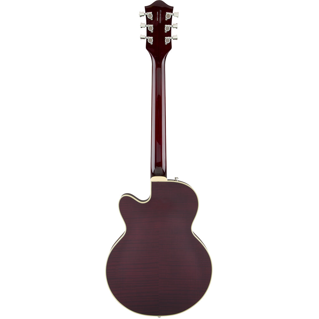 Gretsch G6659TFM Players Edition Broadkaster Junior - Tiger Flame Maple Dark Cherry Stain