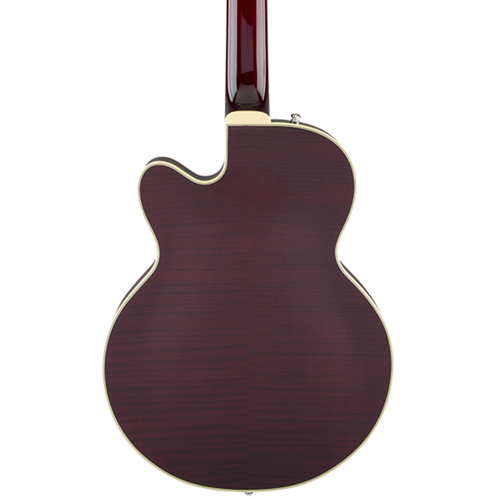 Gretsch G6659TFM Players Edition Broadkaster Junior - Tiger Flame Maple Dark Cherry Stain