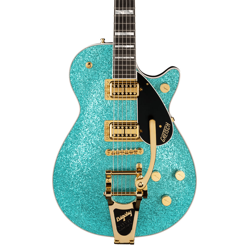 Gretsch - G6229TG Limited Edition Players Edition Sparkle Jet™ BT with Bigsby® and Gold Hardware - Ebony Fingerboard, Ocean Turquoise Sparkle