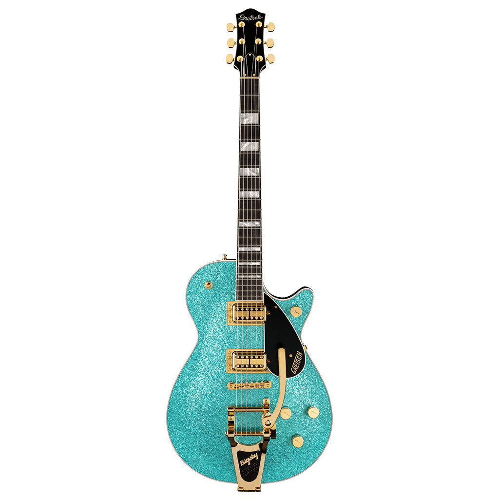 Gretsch - G6229TG Limited Edition Players Edition Sparkle Jet™ BT with Bigsby® and Gold Hardware - Ebony Fingerboard, Ocean Turquoise Sparkle