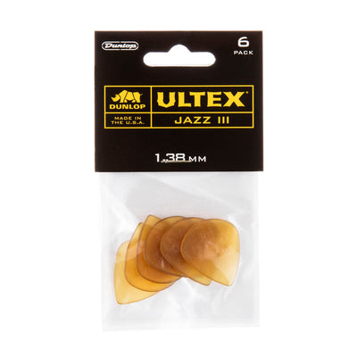 Dunlop JP438 - 1.38mm Ultex Jazz III Picks 6pk