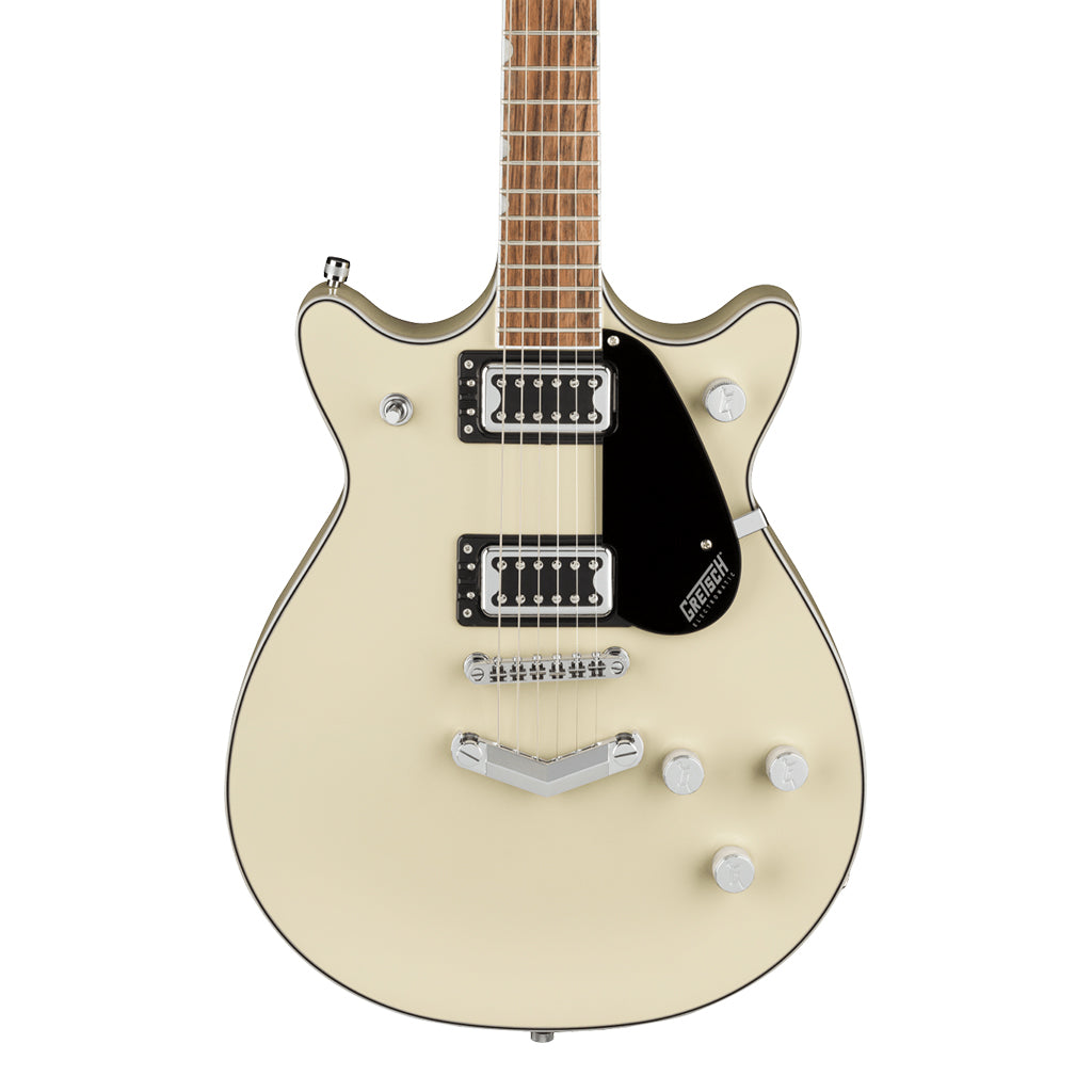 Gretsch G5222 Electromatic Double Jet BT with V Stoptail Laurel Fingerboard Vintage White