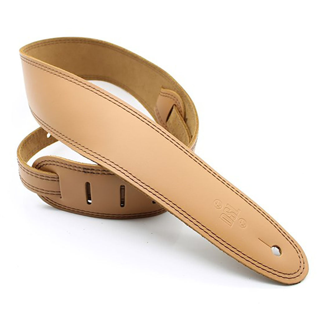 DSL SGE25-18-2 Strap 2.5&quot; Single Ply Tan with Brown Stitch