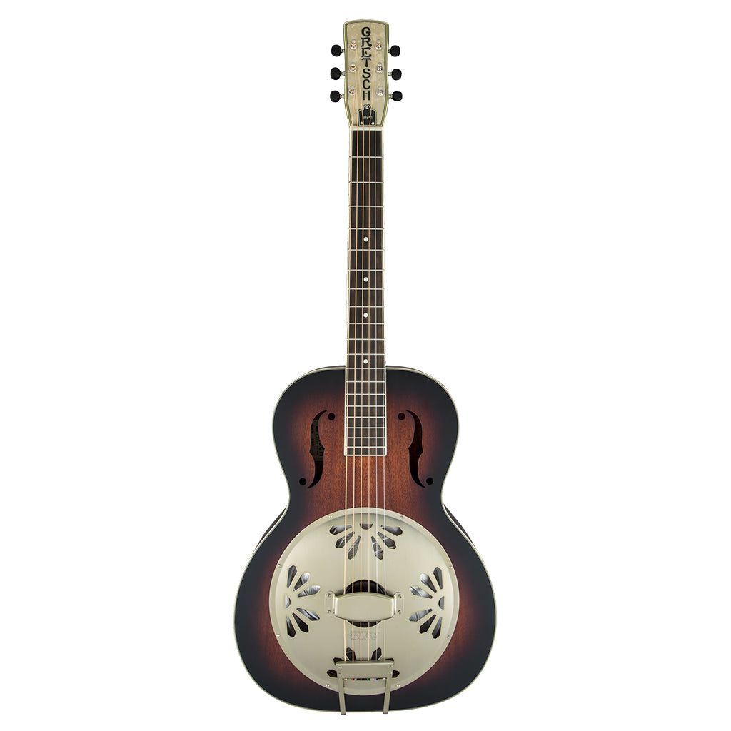 Gretsch G9241 Alligator Biscuit Round Neck Resonator Guitar with Fishman Nashville Pickup 2 Color Sunburst