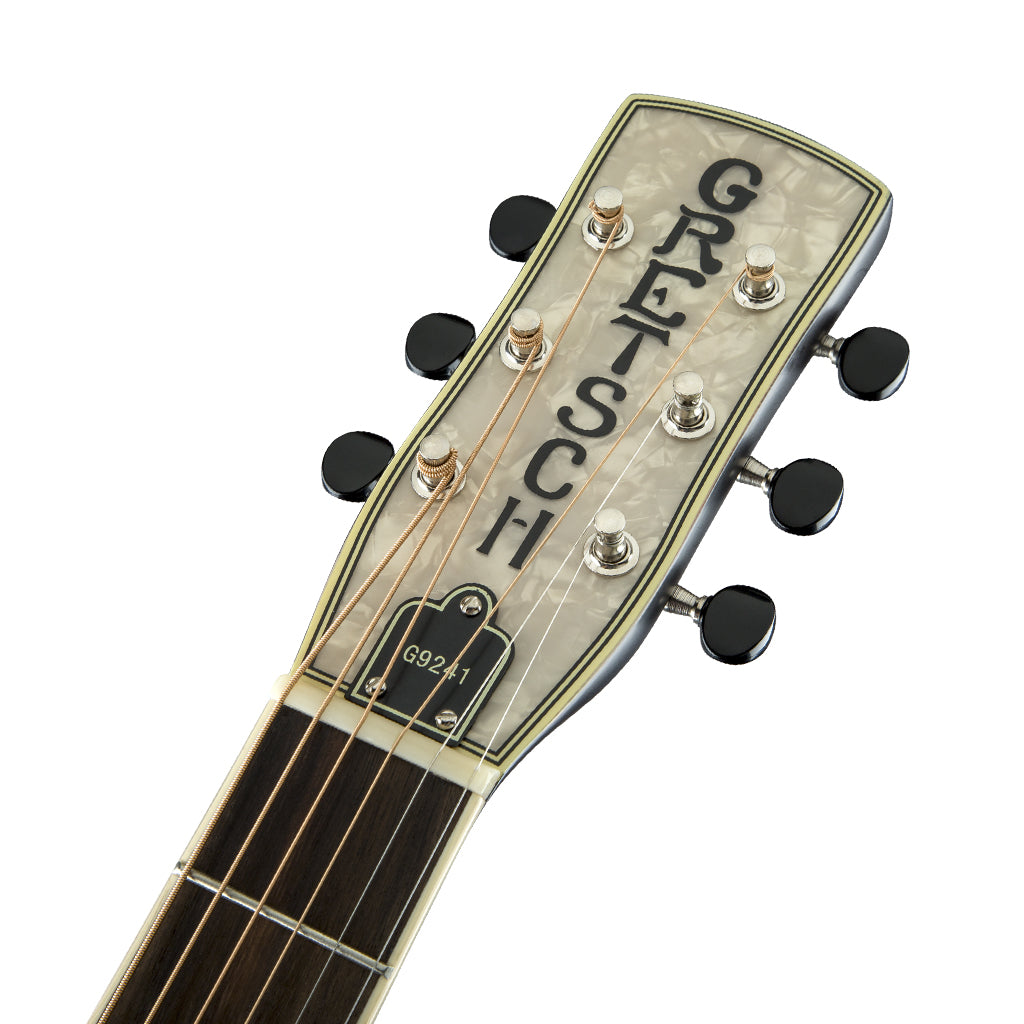 Gretsch G9241 Alligator Biscuit Round Neck Resonator Guitar with Fishman Nashville Pickup 2 Color Sunburst