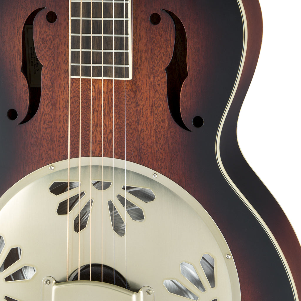 Gretsch G9241 Alligator Biscuit Round Neck Resonator Guitar with Fishman Nashville Pickup 2 Color Sunburst
