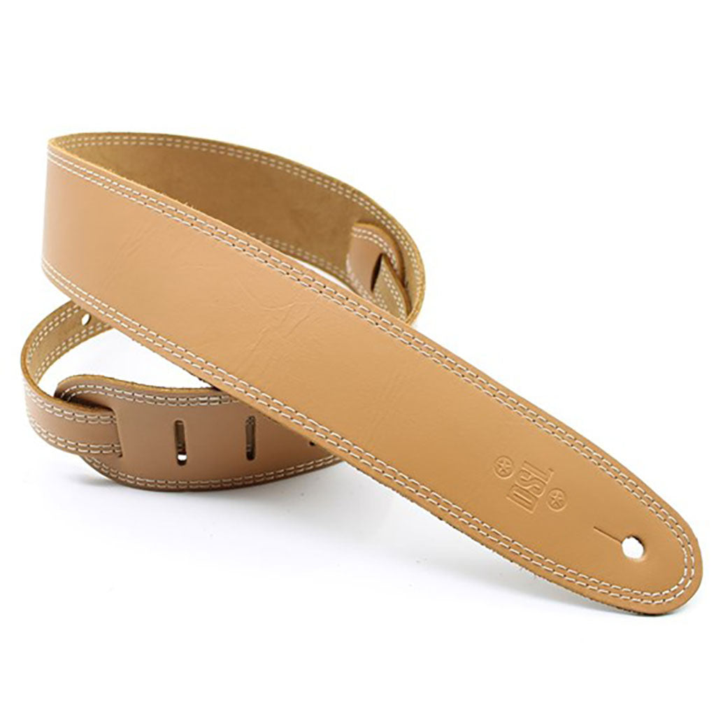 DSL - SGE25-18-3 Strap - 2.5&quot; Single Ply Tan with Beige Stitch