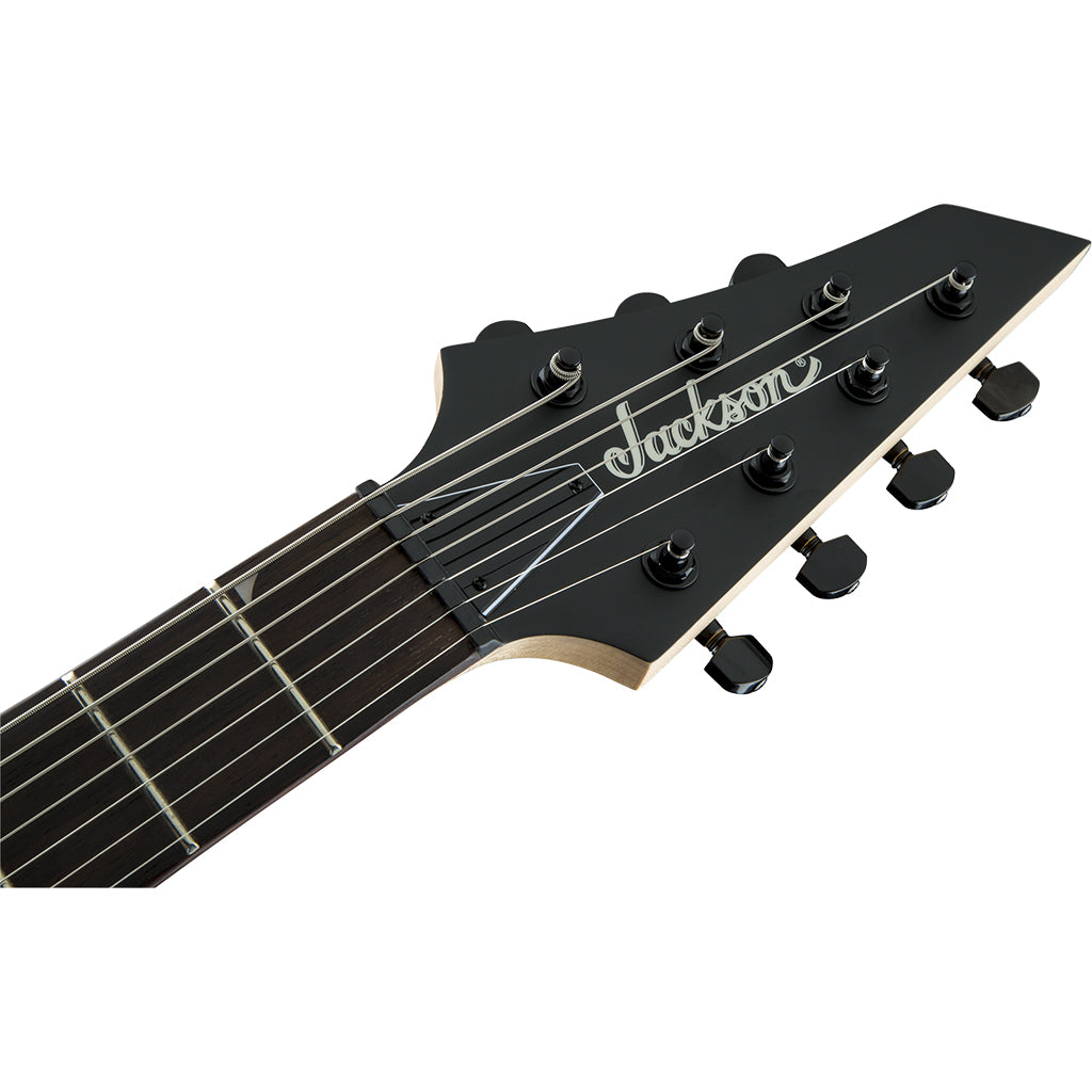 Jackson JS22-7 DKA Dinky - Satin Black - Amaranth Fretboard - Headstock