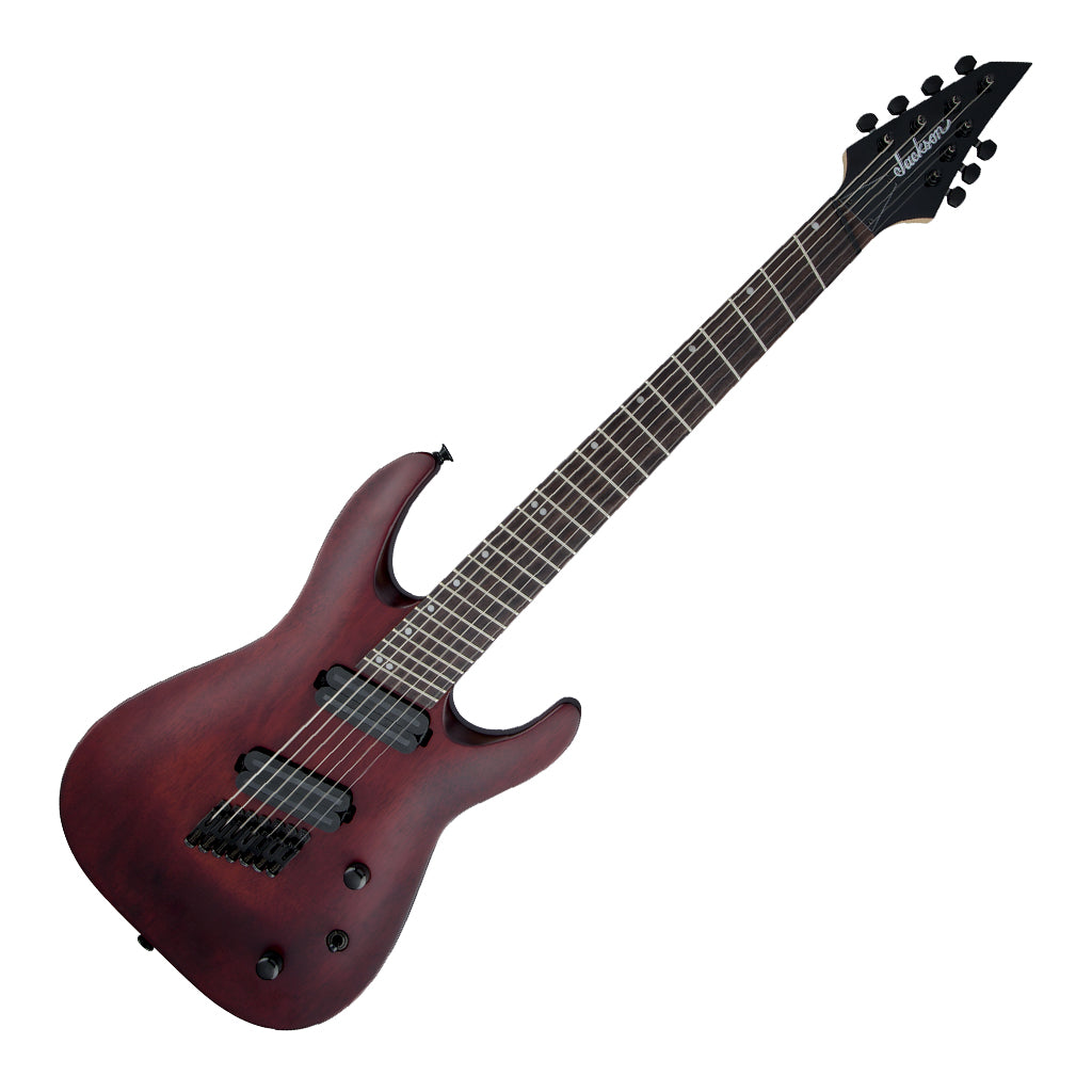 Jackson X Series Dinky™ Arch Top DKAF7 MS, Laurel Fingerboard, Multi-Scale, Stained Mahogany-Sky Music