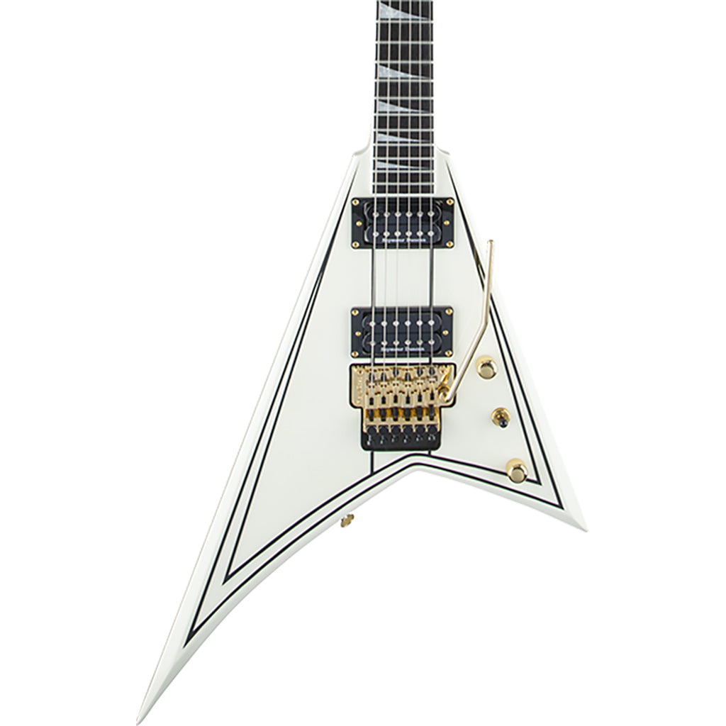 Jackson Pro Series Rhoads RR3 - Ivory With Black Pinstripes - Ebony