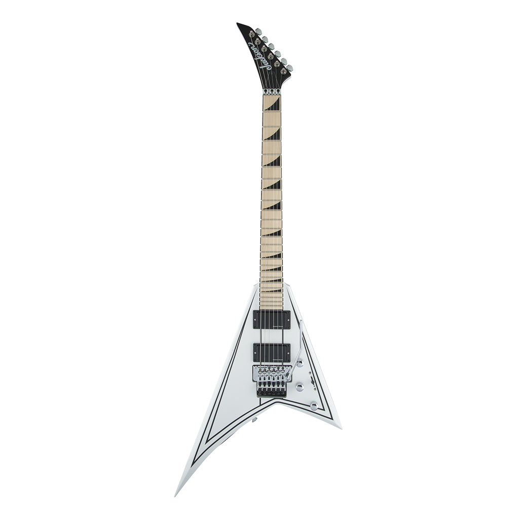 Jackson X Series Rhoads RRX24M Maple Fingerboard Snow White with Black Pinstripes