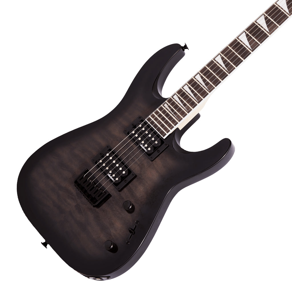 Jackson JS Series Dinky Arch Top JS32Q DKA HT Amaranth Fingerboard Transparent Black Burst