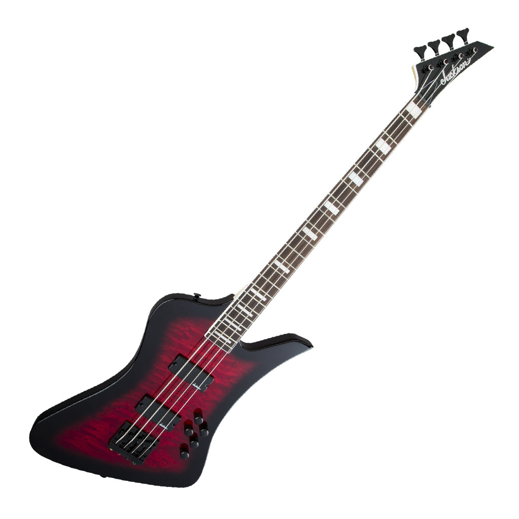 Jackson JS Series Kelly Bird JS3Q Amaranth Fingerboard Transparent Red Burst