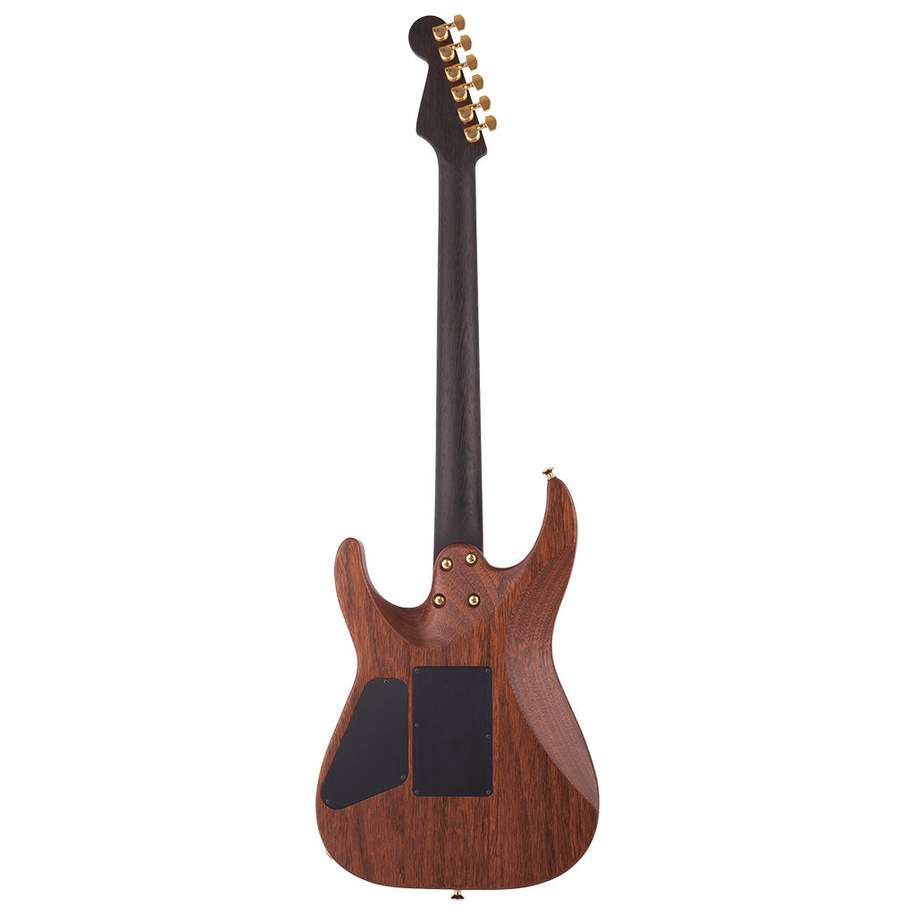 Charvel - MJ DK24 HSH 2PT E Mahogany with Figured Walnut - Streaky Ebony Fingerboard - Natural