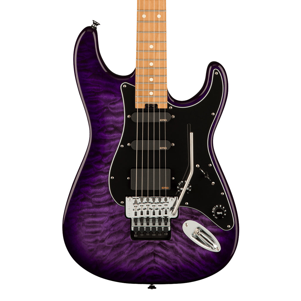 Charvel Marco Sfogli Signature Pro Mod So Cal Style 1 HSS FR CM QM Caramelized Maple Fingerboard Transparent Purple Burst