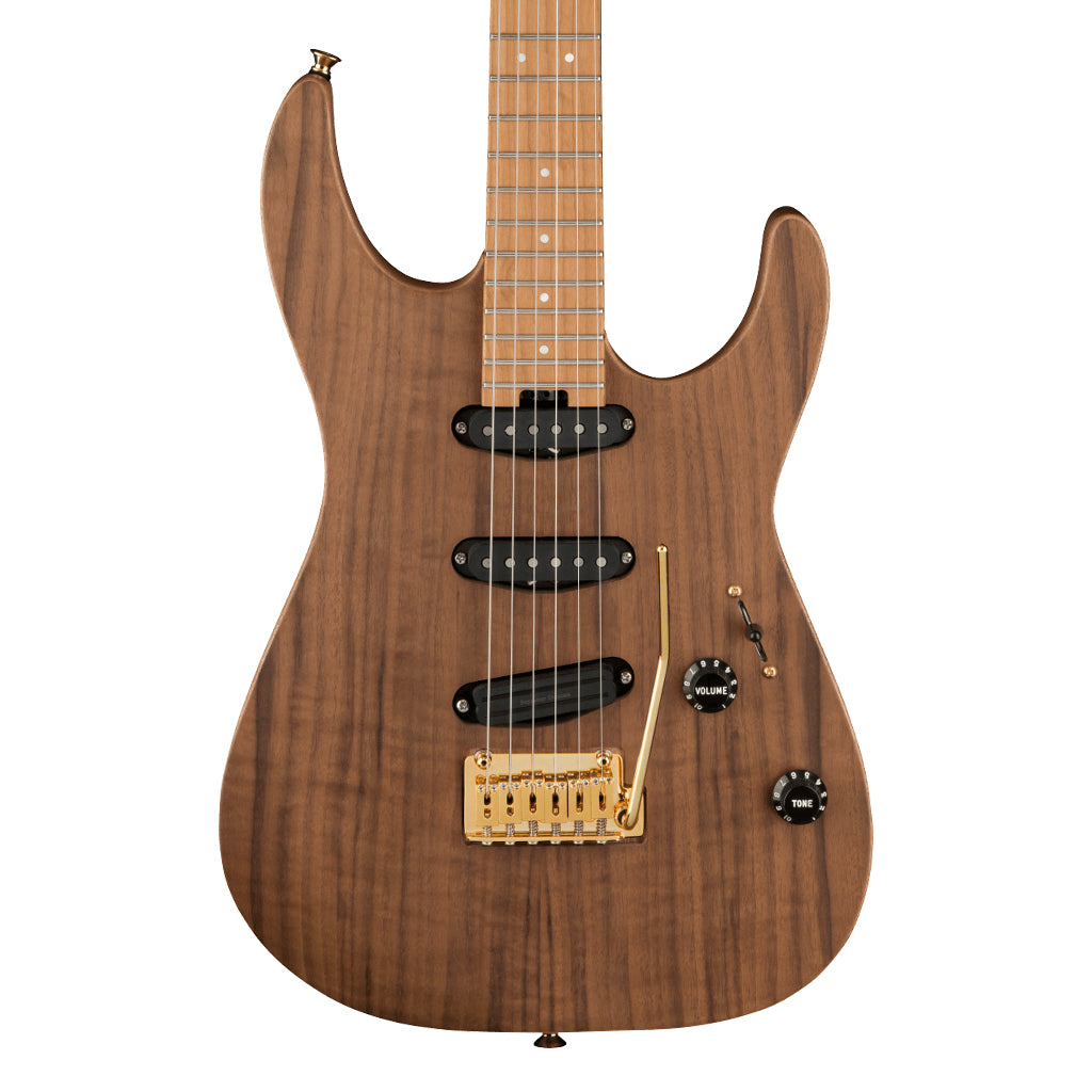 Charvel Pro Mod DK22 SSS 2PT CM Mahogany with Walnut Caramelized Maple Fingerboard Natural
