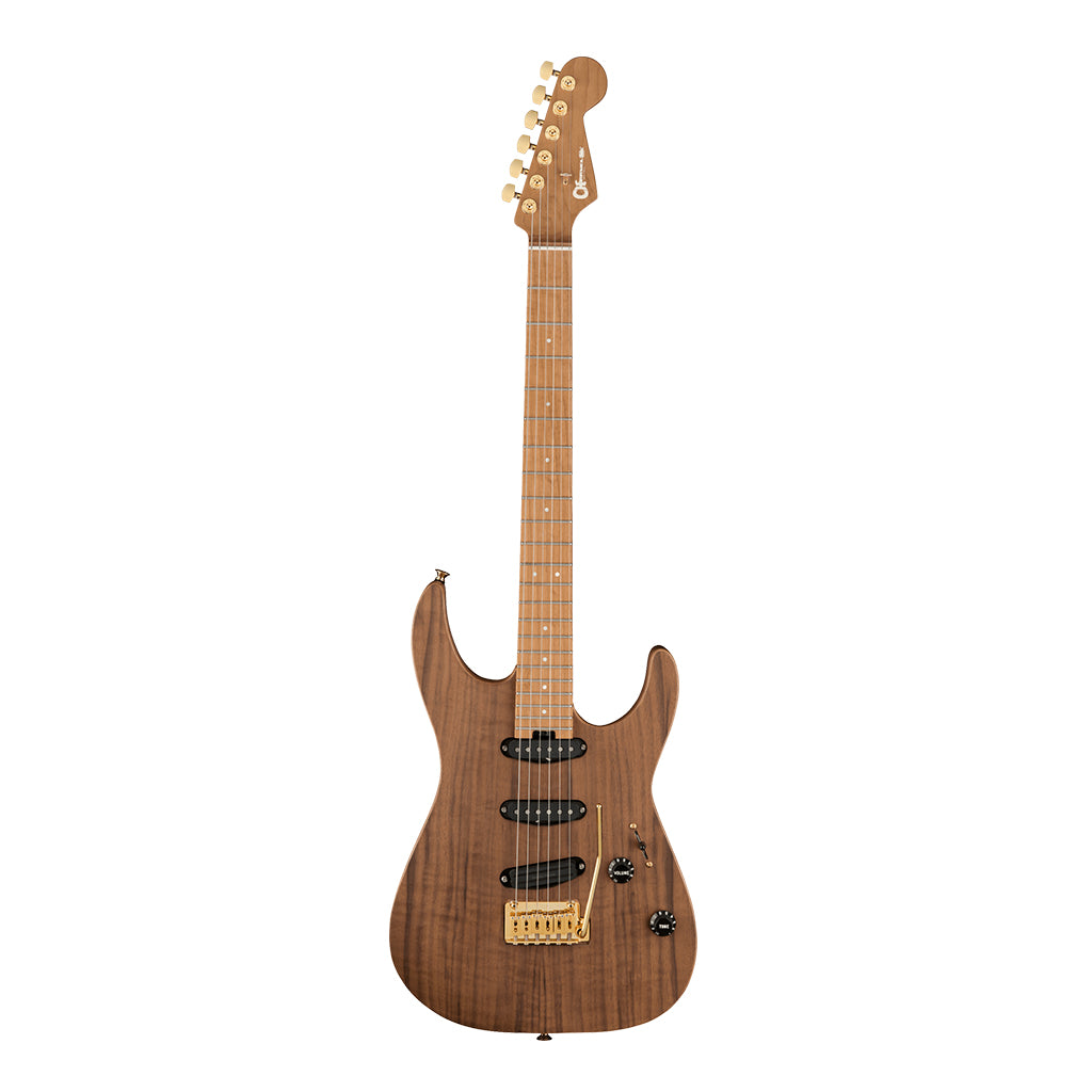 Charvel Pro Mod DK22 SSS 2PT CM Mahogany with Walnut Caramelized Maple Fingerboard Natural