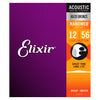 Elixir 11077 - Acoustic Nano Light-Med 12-56 Guitar Strings