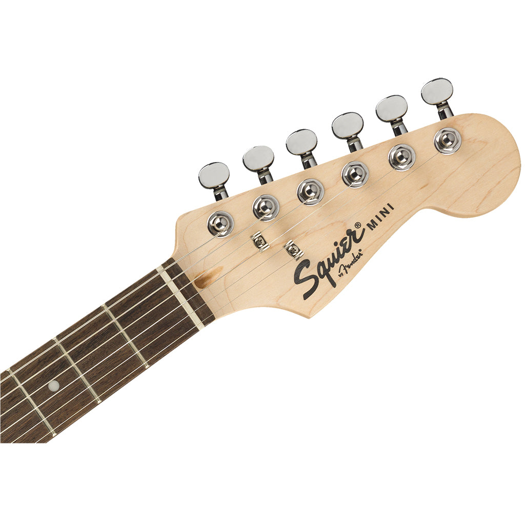 Squier Mini Strat V2 Black - Headstock