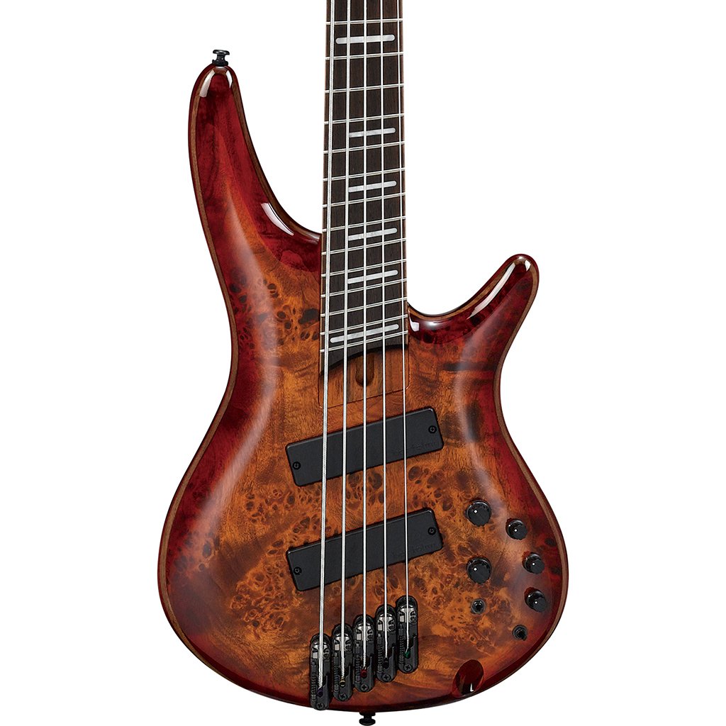 Ibanez SRMS805 - 5 String Bass Guitar - Brown Topaz Burst