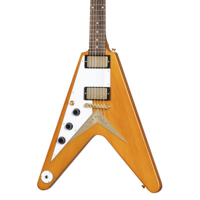 Epiphone - 1958 Korina Flying V Electric Guitar Left Handed - Aged Natural