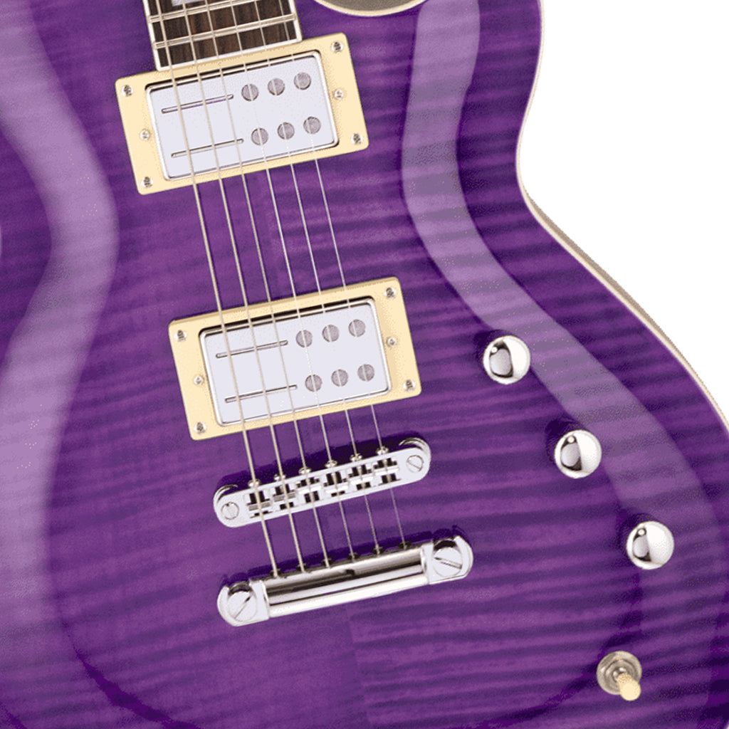 Reverend Roundhouse Transparent Purple Railhammer Pickups