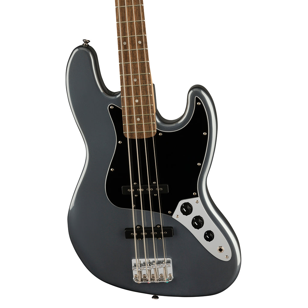 Squire - Affinity Series™ Jazz Bass® - Laurel Fingerboard, Black Pickguard, Charcoal Frost Metallic