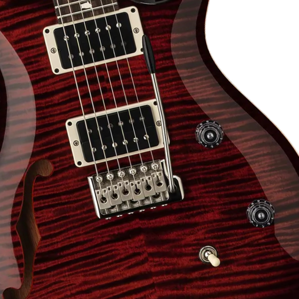 PRS CE24 Semi Hollow Fire Red