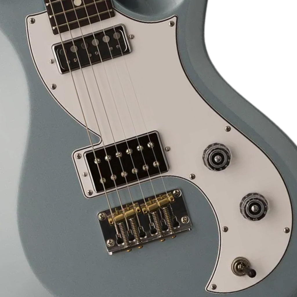 PRS S2 Vela Frost Blue Metallica Dot inlay