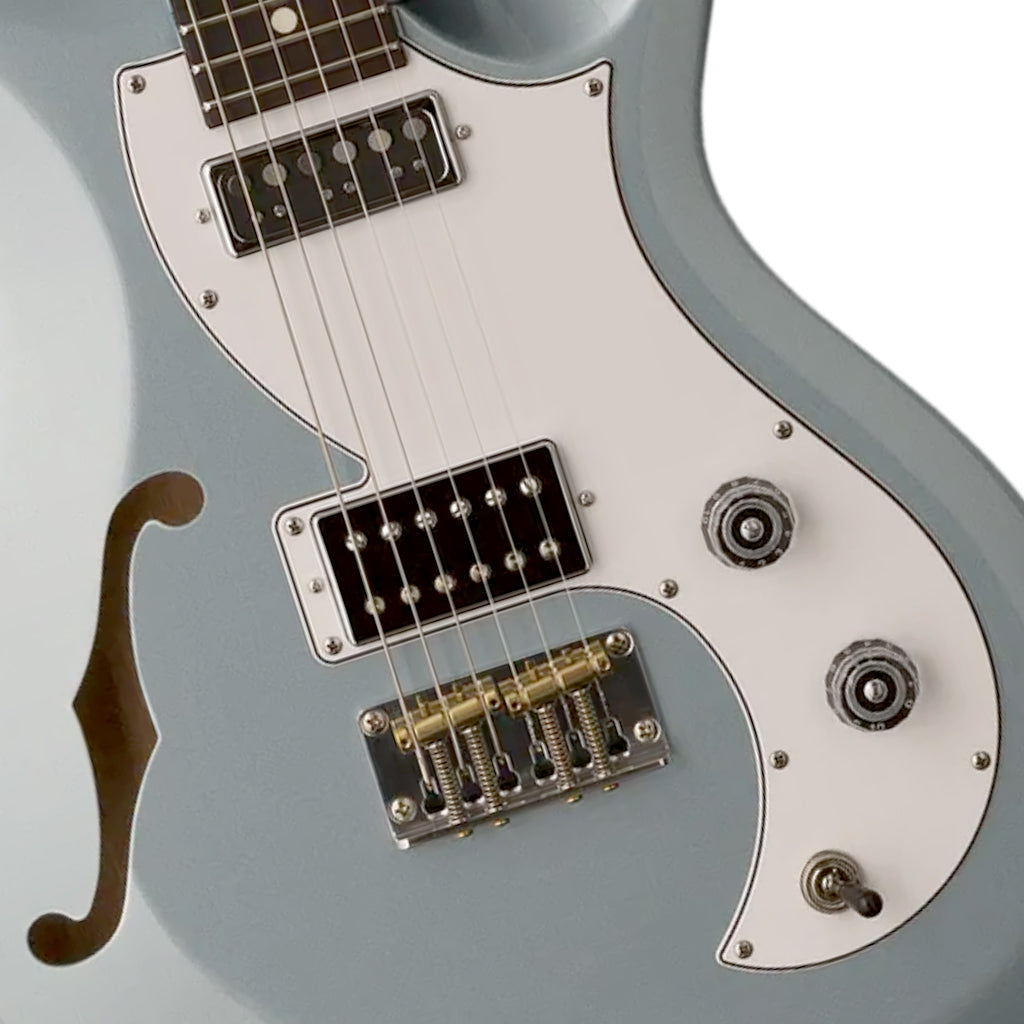 PRS S2 Vela Semi Hollow Frost Blue Metallic Dot Inlay