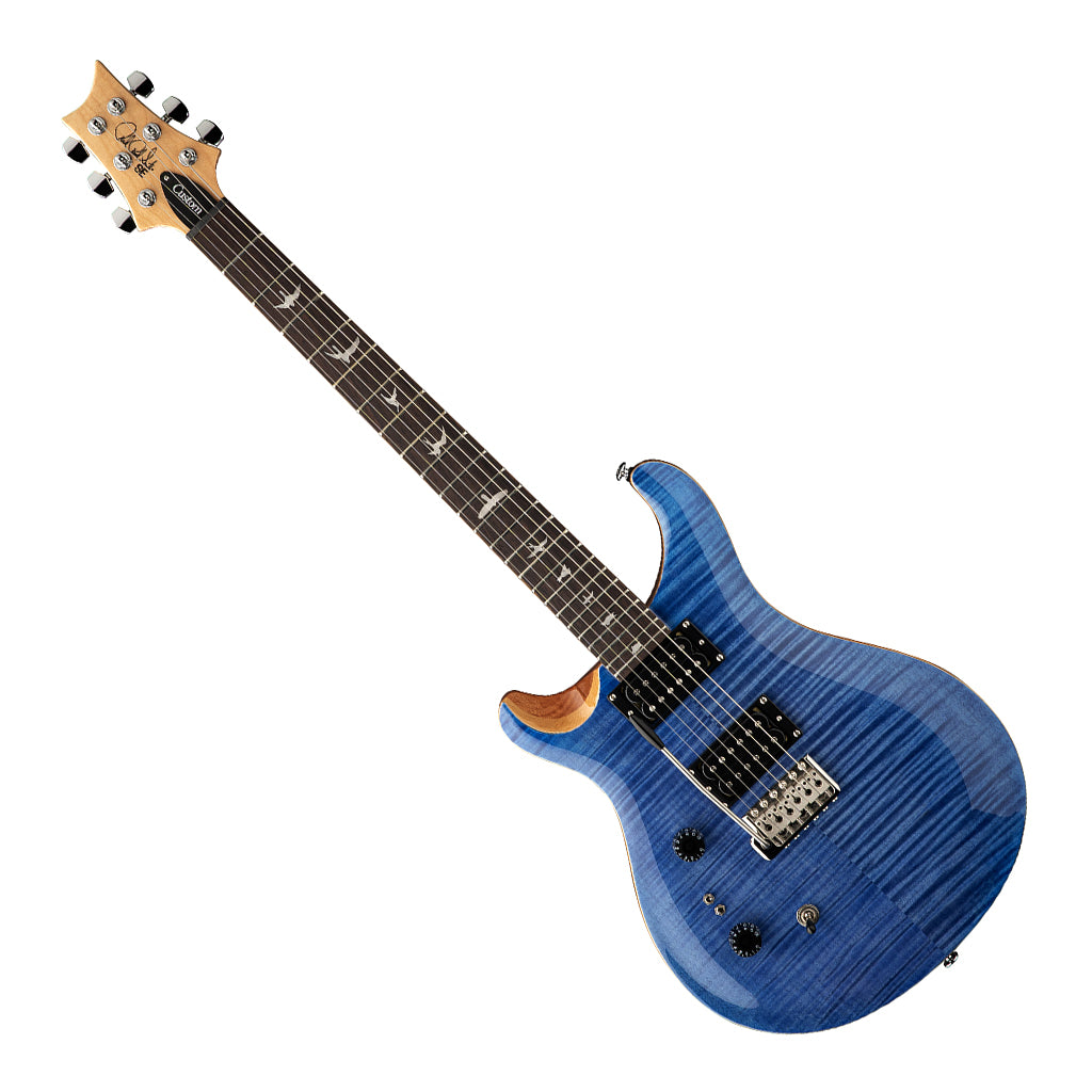 PRS SE Custom 24 08 LH, Faded Blue - Sky Music