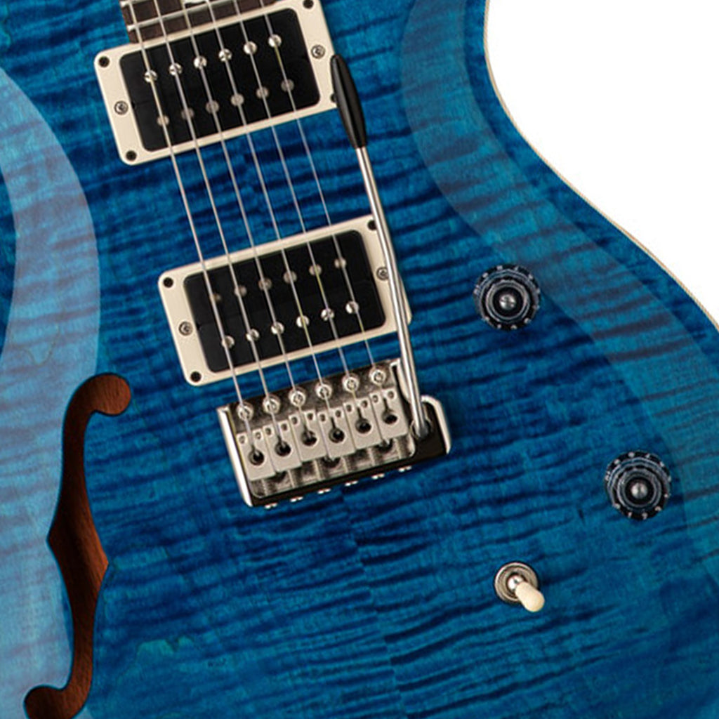 PRS Paul Reed Smith CE 24 Semi Hollow Electric Guitar Blue Matteo CE24SH