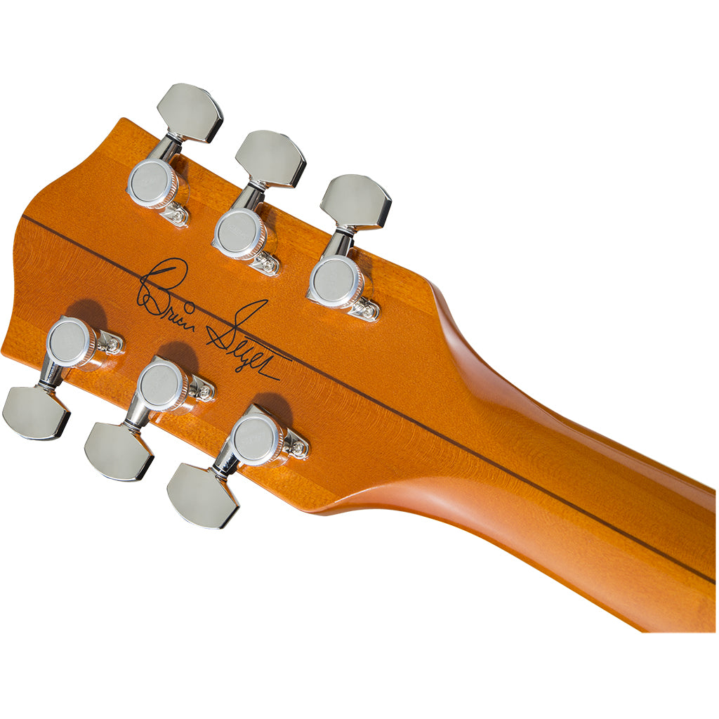 Gretsch - G6120T-BSSMK Brian Setzer Signature Nashville Hollow Body - 59 "Smoke" with Bigsby - Smoke Orange - Ebony Fingerboard-Sky Music