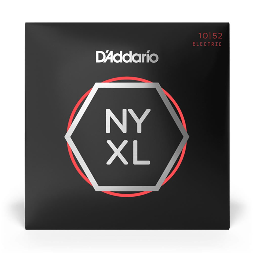 D'Addario - NYXL1052 - NYXL 10-52 Nickel Wound Electric Guitars Strings, Light Top / Heavy Bottom - Electric Guitar Strings