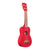 Makala Soprano Ukulele Dolphin Bridge - Red