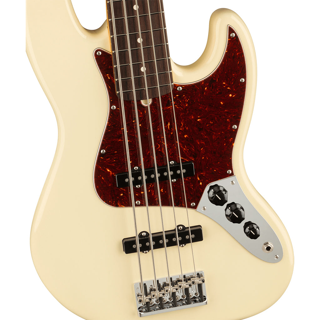 Fender - American Professional II Jazz Bass® V - Rosewood Fingerboard - Olympic White